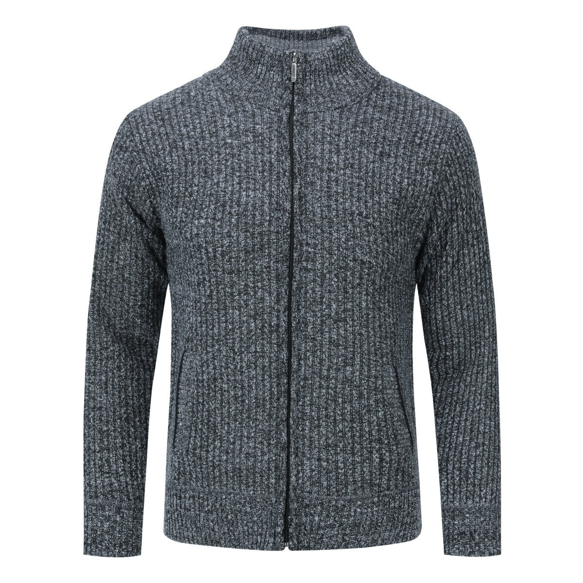 YOUTHUP Mens Slim Fit Solid Color Knit Cardigan