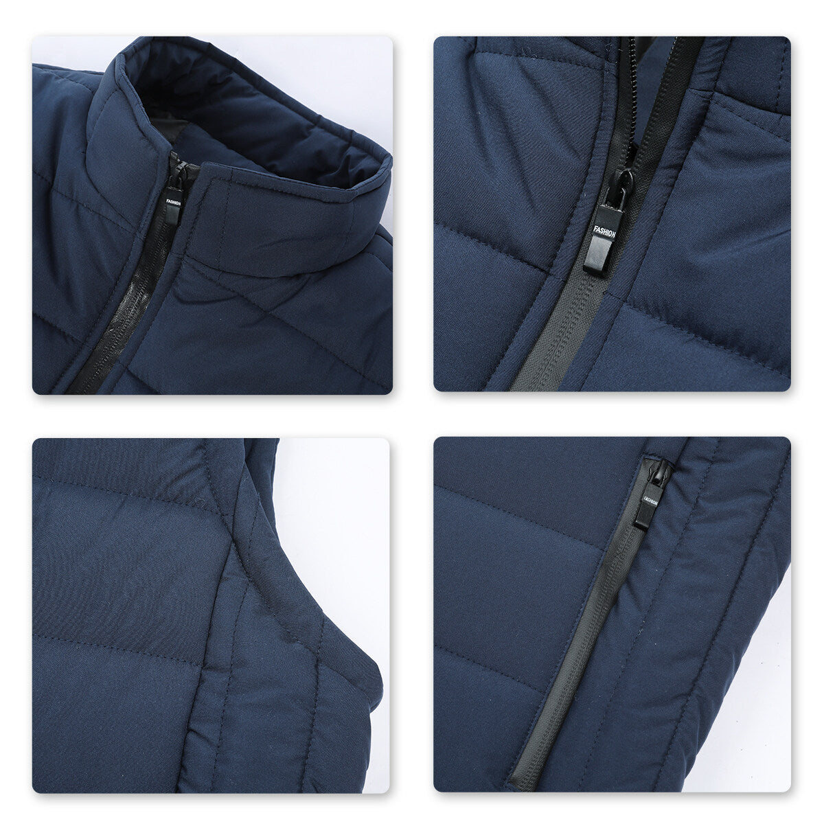 YFFUSHI Mens Gilet Winter Casual Quilted Body Warmer Padded Puffer Vest