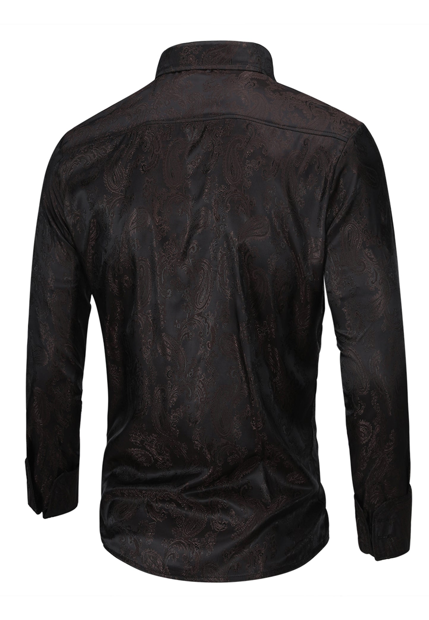 Cloudstyle Mens Paisley Shirt Long Sleeve Dress Shirt Button Down Casual Slim Fit