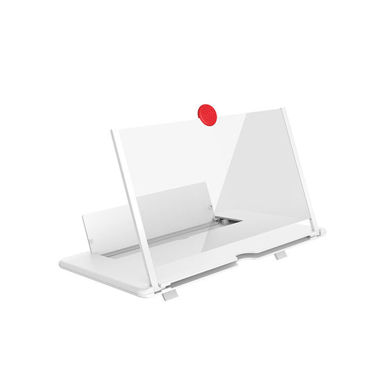 10 inch vergrootglas voor mobiele telefoons, opvouwbaar vergrootglas voor alle smartphones, cadeau, wit