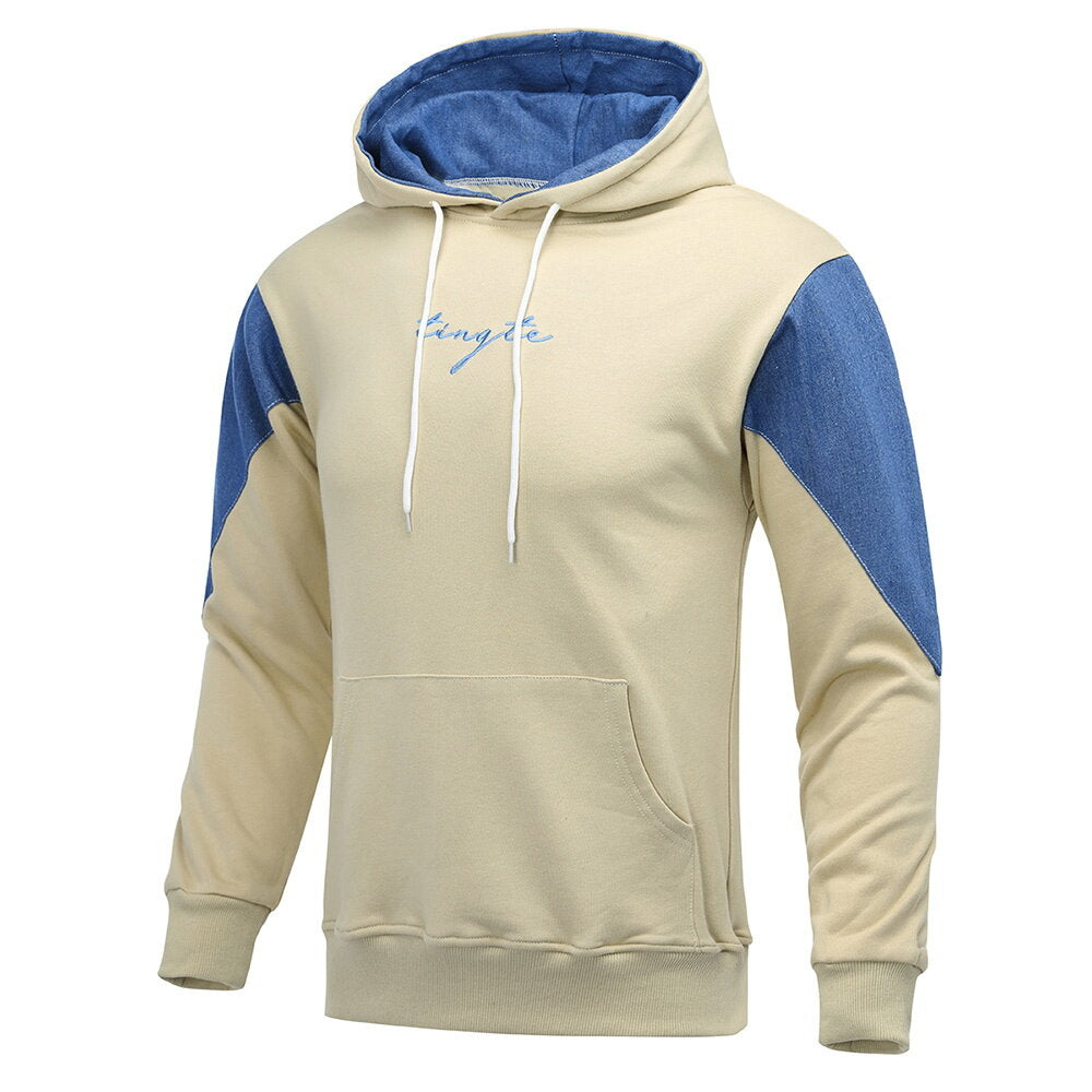 YFFUSHI Mens Youth College Student Sports Pullover Hooded Sweatshirt
