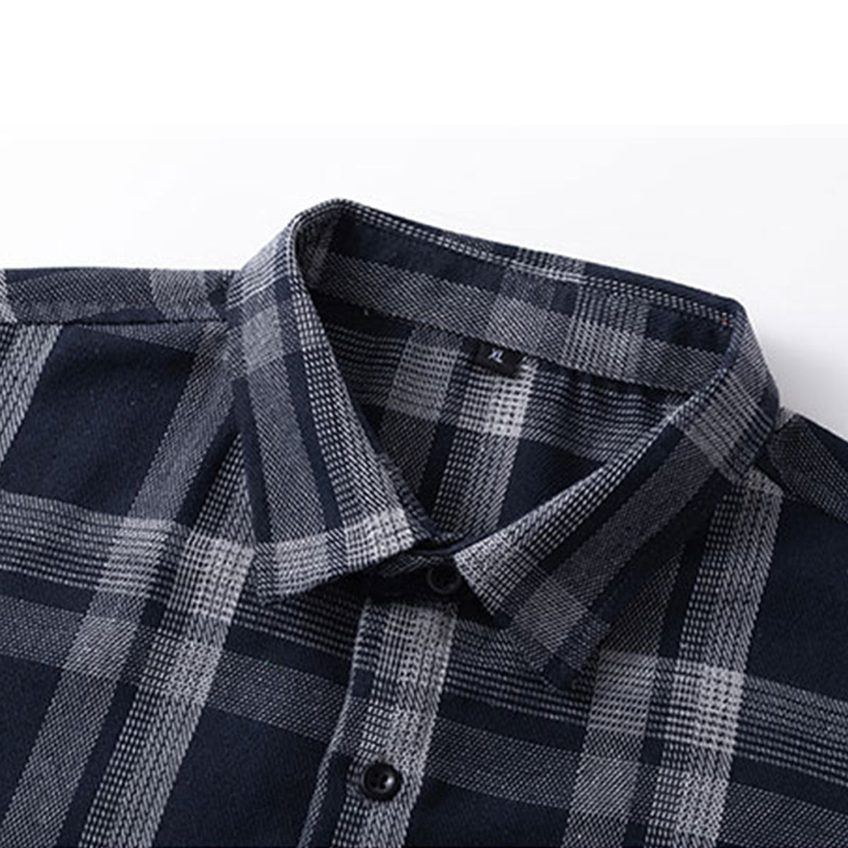 YOUTHUP Mens Plaid Long Sleeve Classic Cotton Shirt