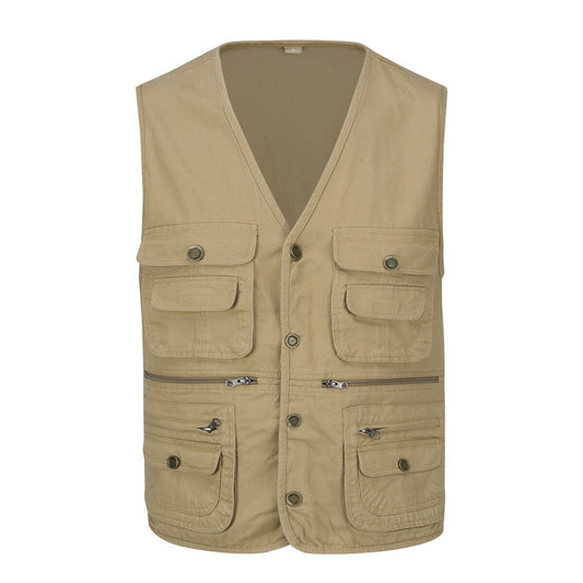 YFFUSHI Mens Outdoor Multi Pocket Utility Photography Hunting Fishing Vest