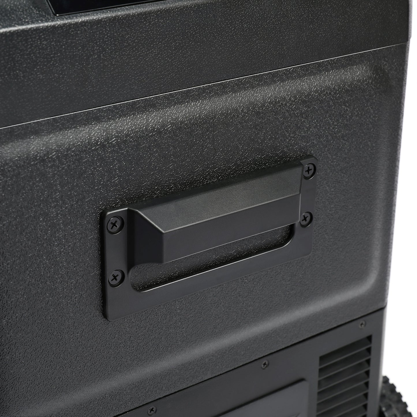 Elektrische Dual-Zone-Autokühlbox, 45 L, 12 V, 240 V, tragbar, mit Rädern, schwarz