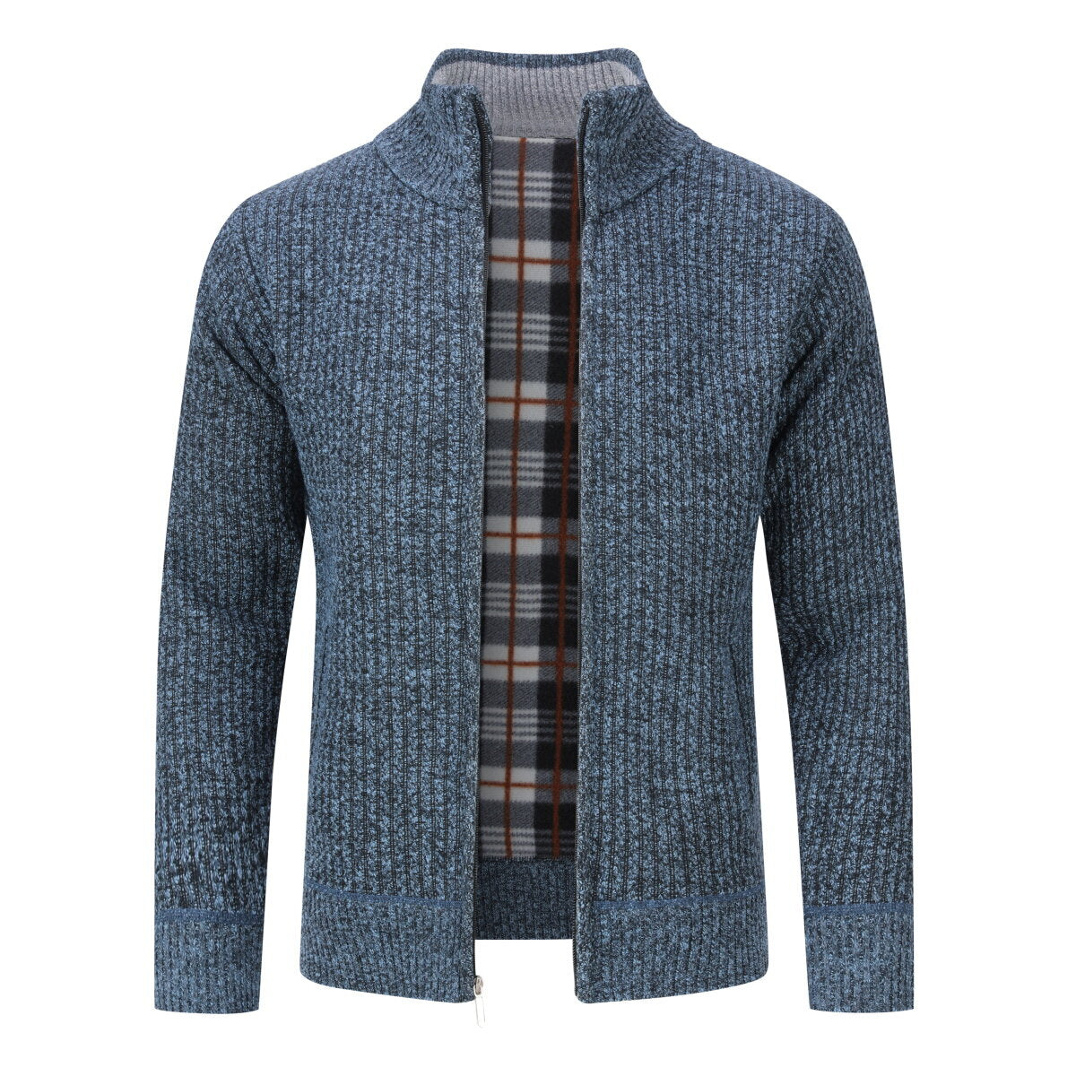 YOUTHUP Mens Slim Fit Solid Color Knit Cardigan