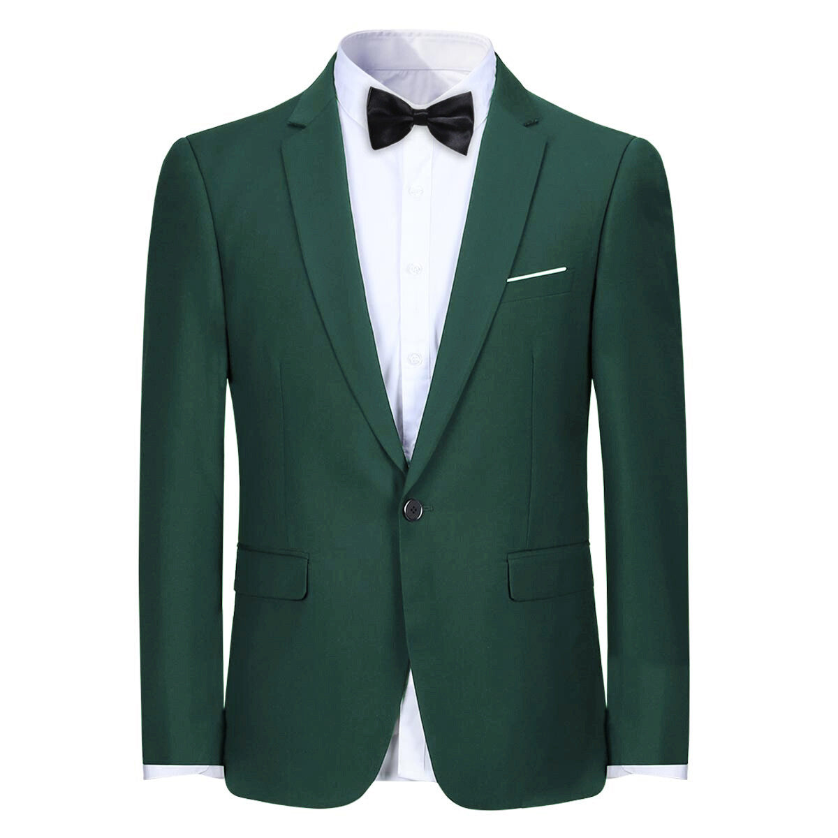 YFFUSHI Mens Business Slim Formal 1 Button Suit Jacket