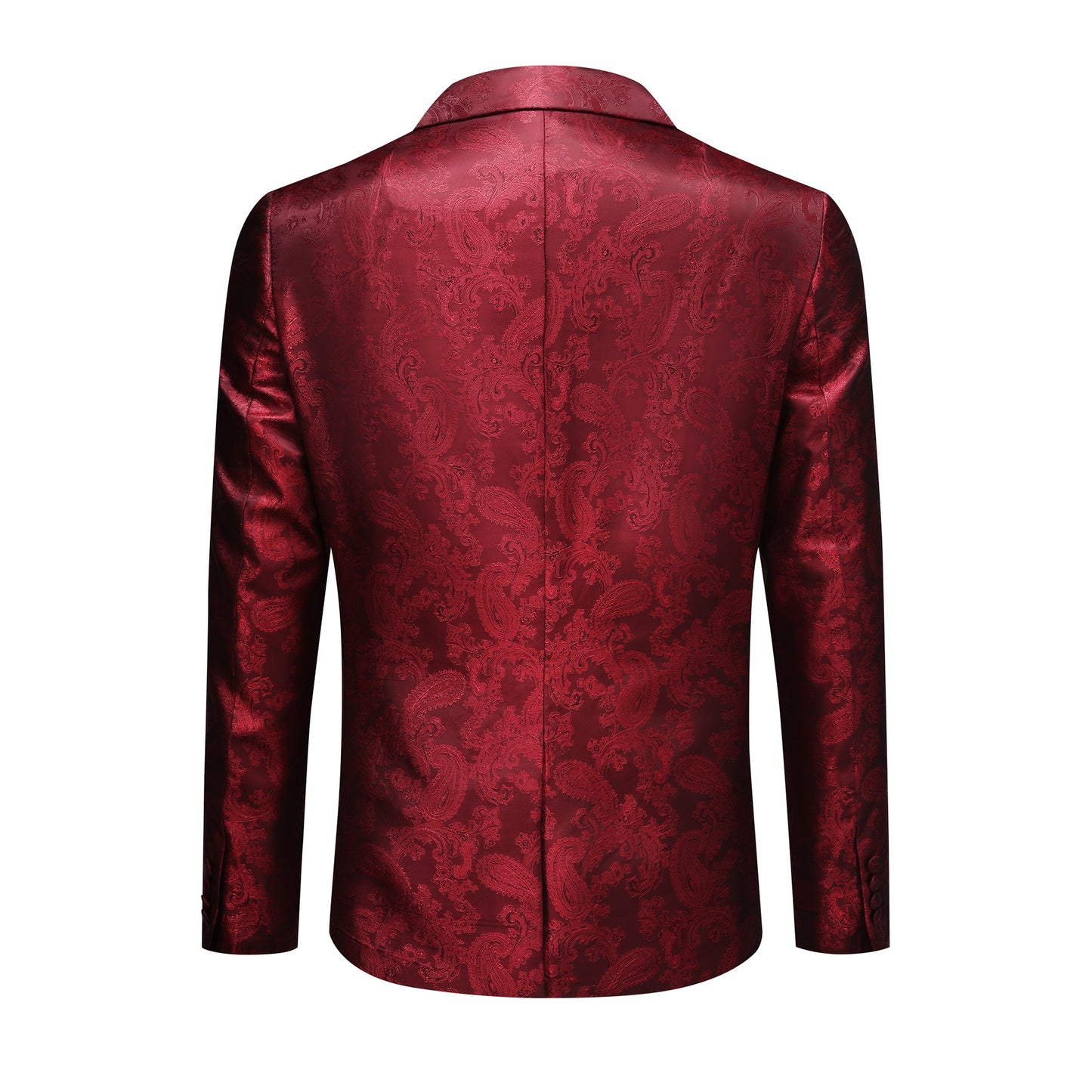 Cloudstyle Mens 2 Piece Paisley Dress Suit One Button Party Wedding Blazer Pants Sets