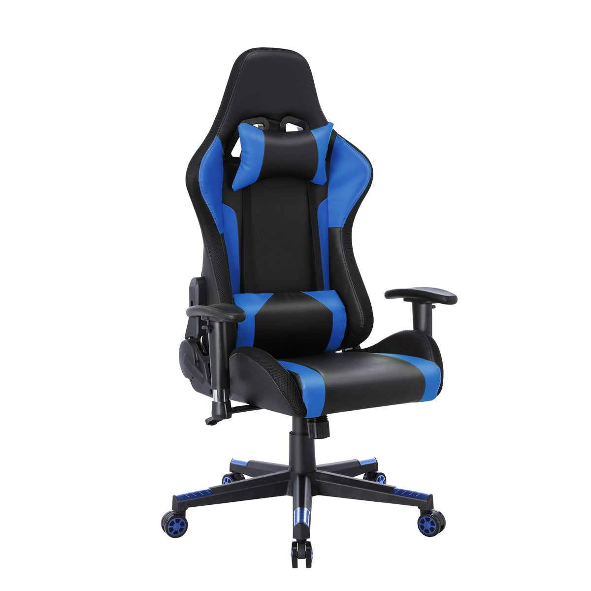 Cadeira de jogo com luzes LED RGB e alto-falantes Cadeira de gaming Cadeira de escritório estilo racing Cadeira PC de couro PU