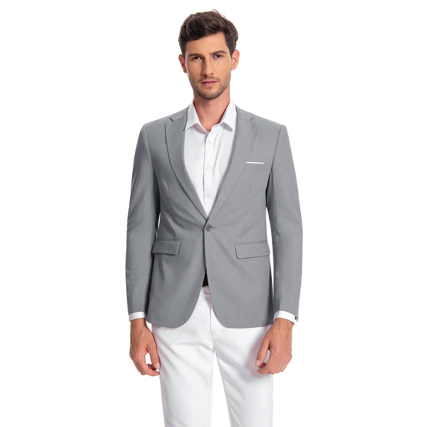 Cloudstyle Men's Suit Jacket One Button Slim Fit Sport Coat Business Daily Blazer