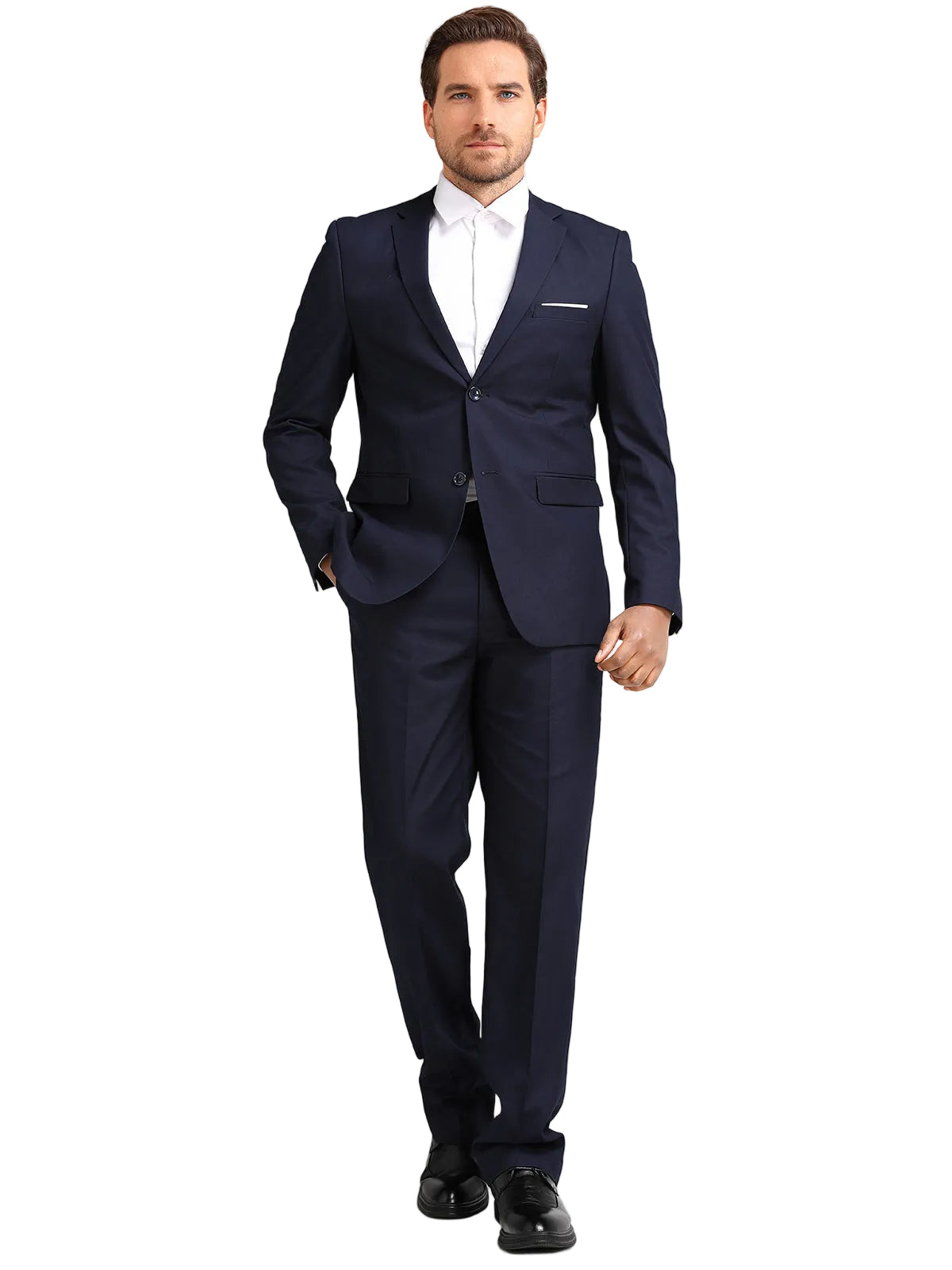 Cloudstyle Men's 2-Piece Suits Slim Fit 2 Button Dress Suit Jacket Blazer & Pants Set