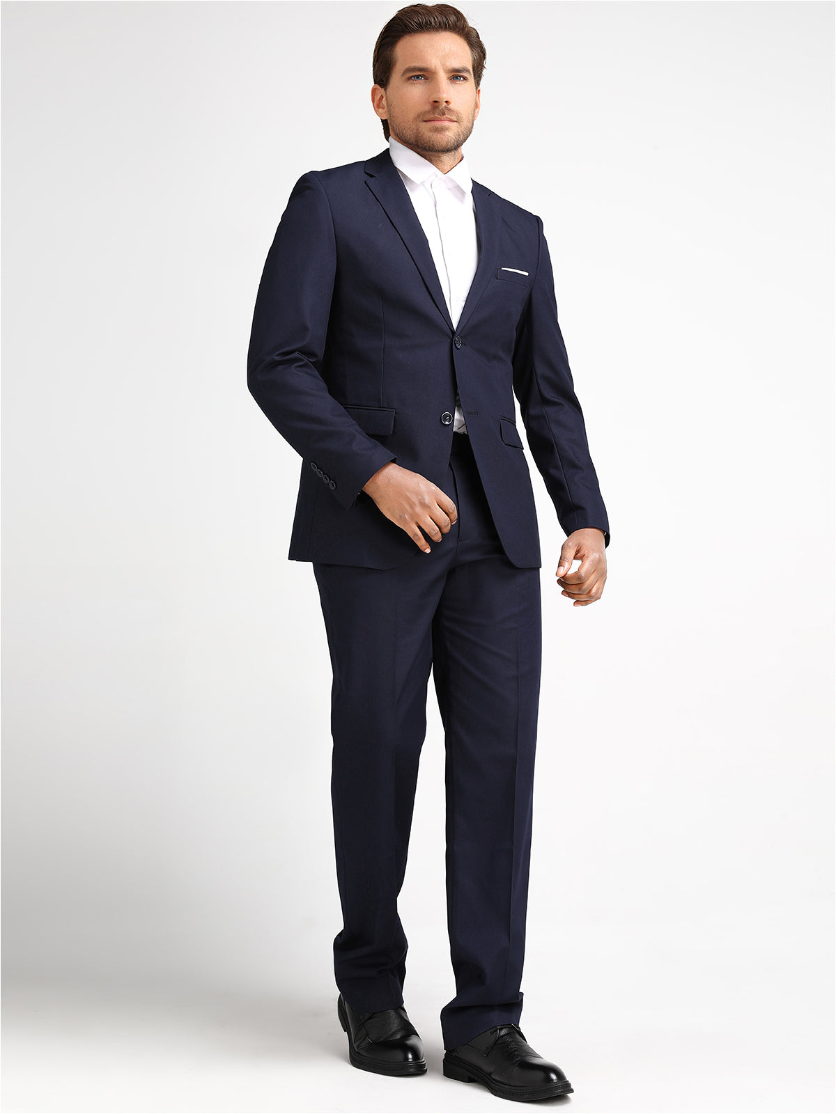 Cloudstyle Men's 2-Piece Suits Slim Fit 2 Button Dress Suit Jacket Blazer & Pants Set