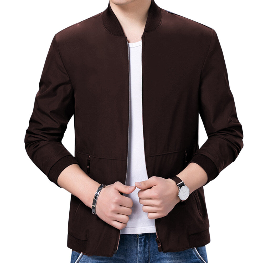 Youthup Mens Lightweight Casual Jacket for Middle Aged Dads