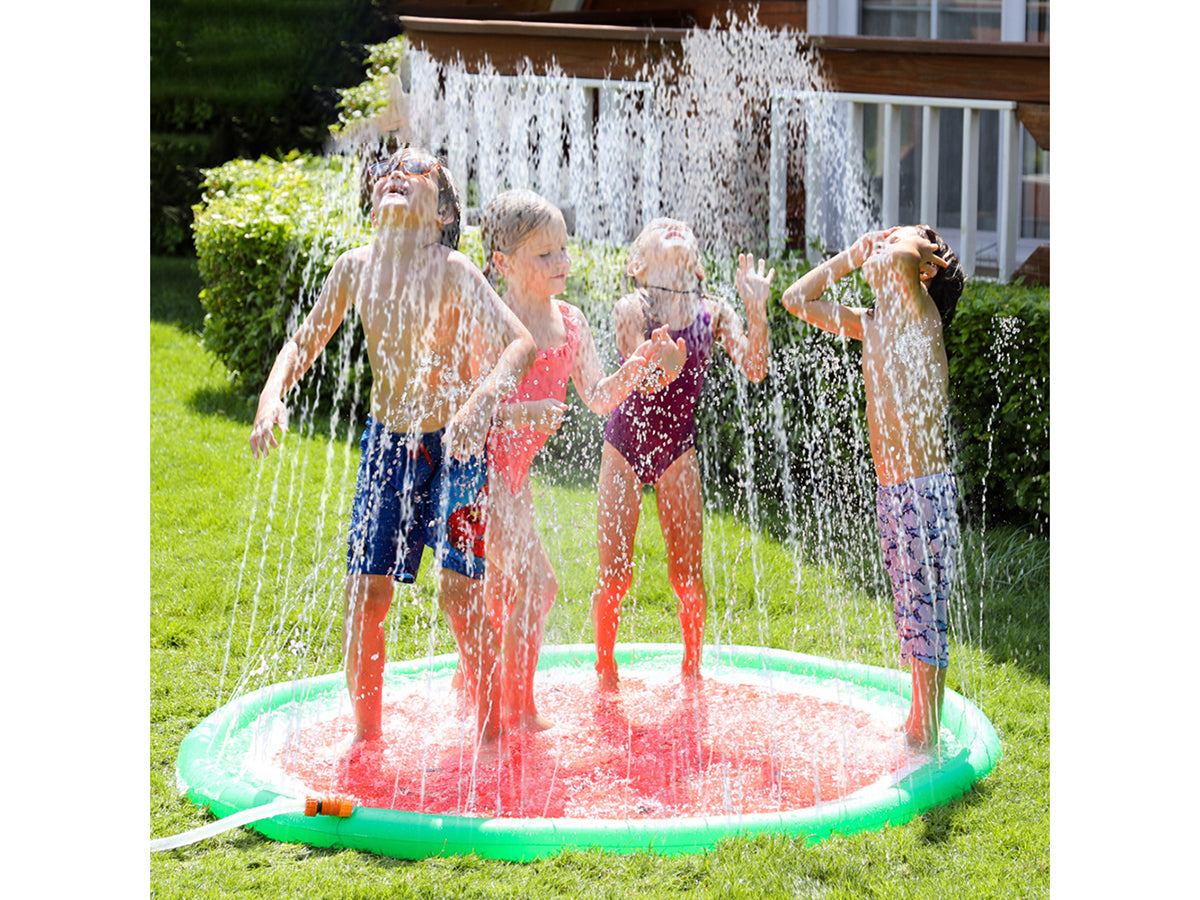 Alfombra de juego de 170 cm - Alfombra rociadora de agua para jardín - Colchón de piscina para bebés