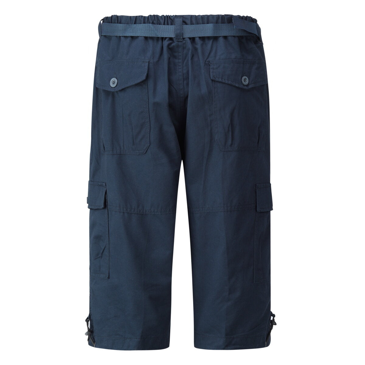 Youthup Mens Multi-Pocket Cargo Cropped Pants