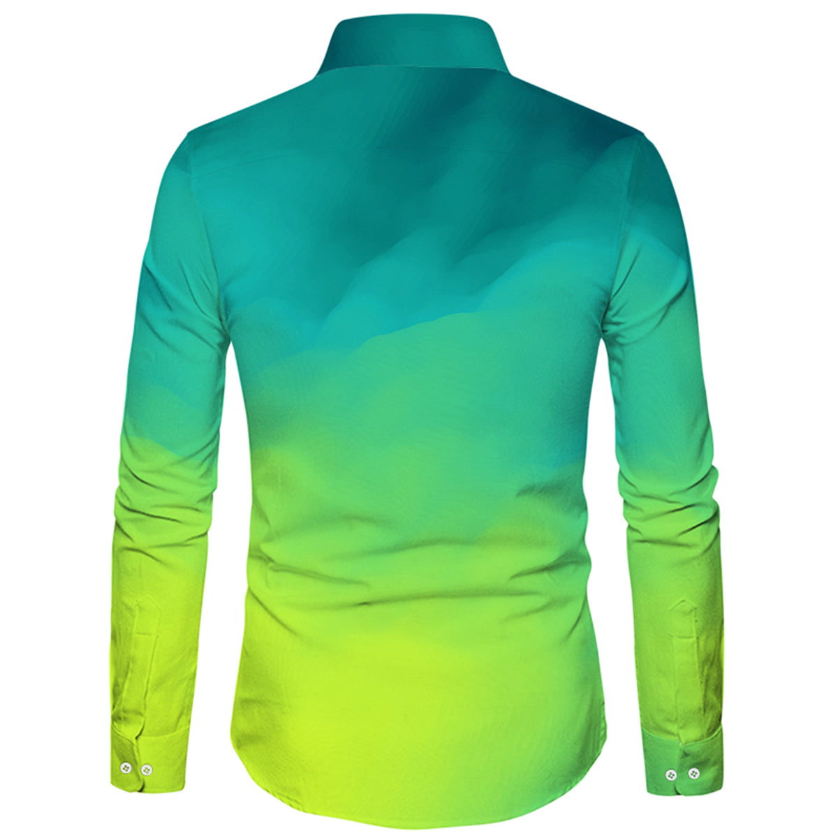 Gradient Color Shirt Allthemen Loose Long Sleeve