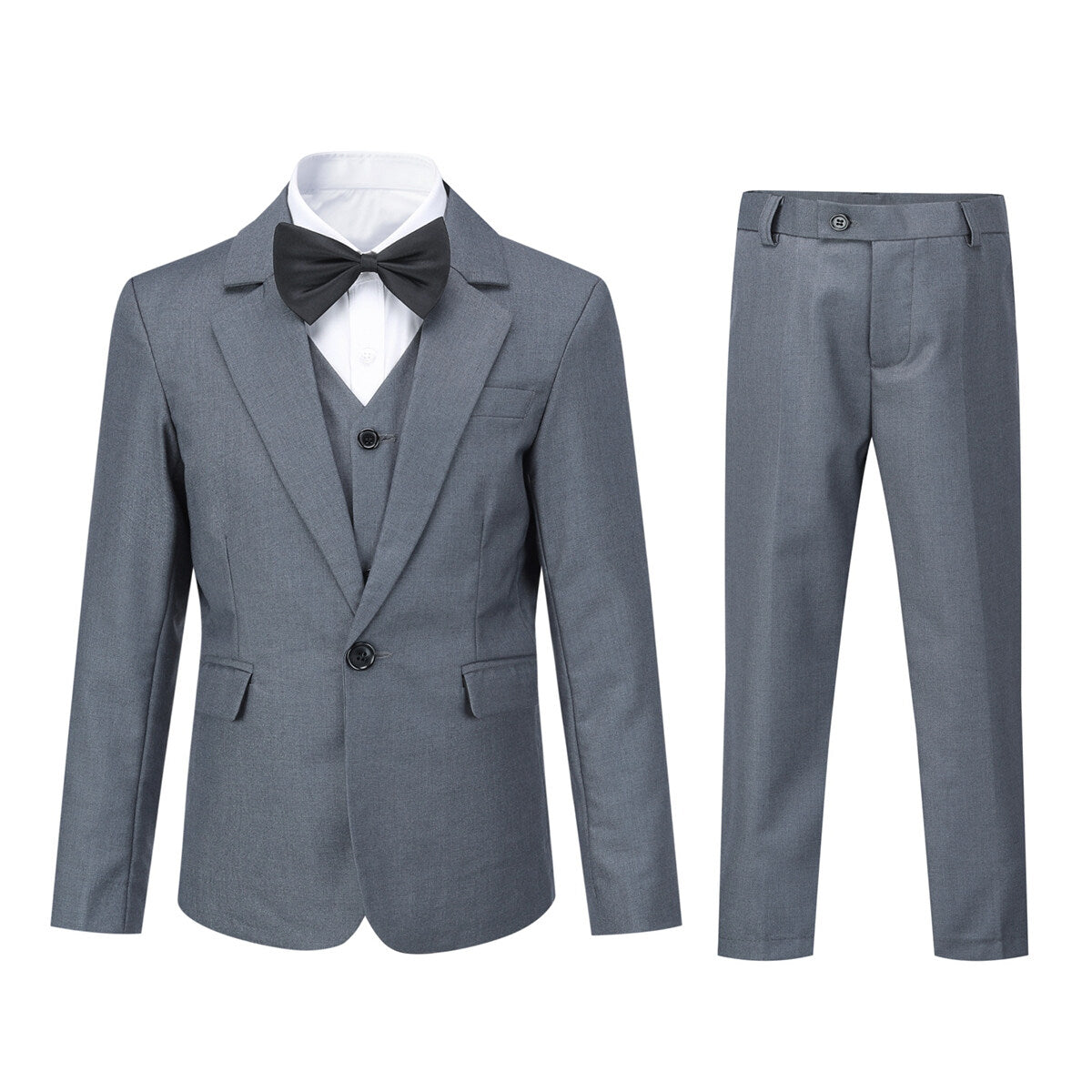 Youthup Boys 3Pce Formal Suit Slim Fit Blazer and Vest and Pants