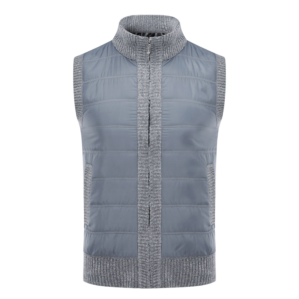 Youthup Mens Outdoor Sleeveless Jacket Fleece Leopard Lined Puffer Vest