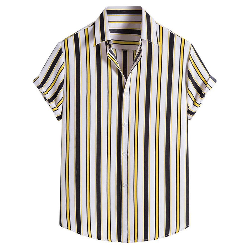 Youthup Mens Fashion Regular Fit Short Sleeve Shirt