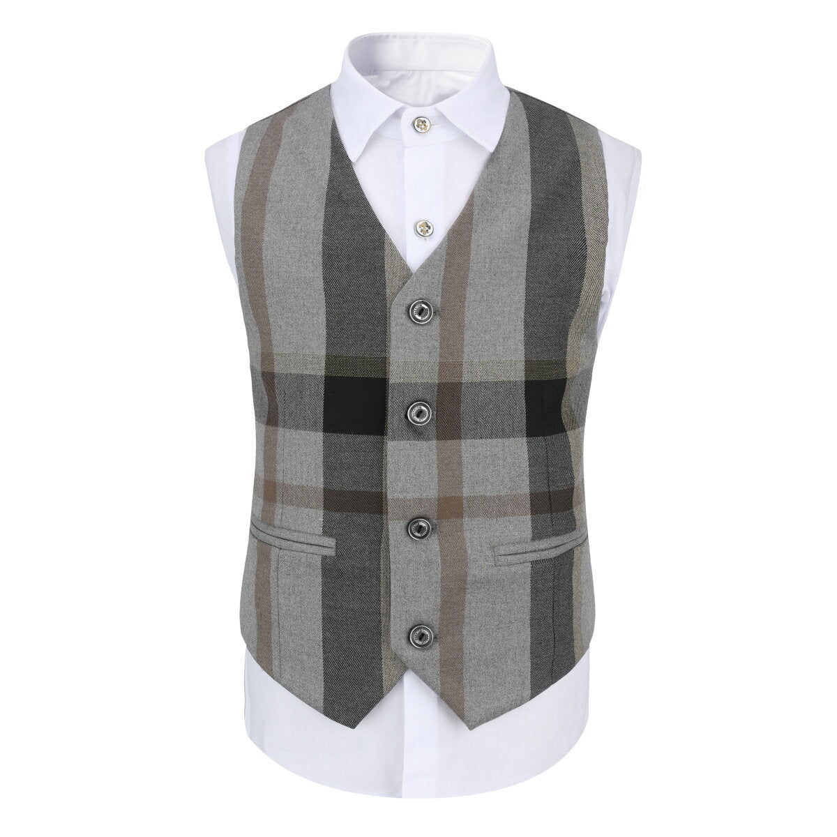 Youthup Boys 3Pce Plaid Tuxedo Wedding Suit