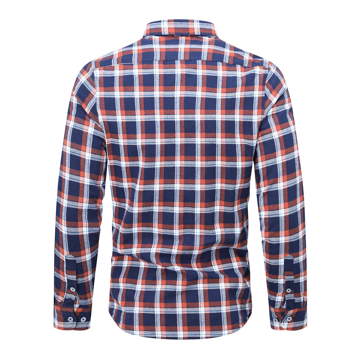 Youthup Mens Casual Striped Plush Colorblock Shirts