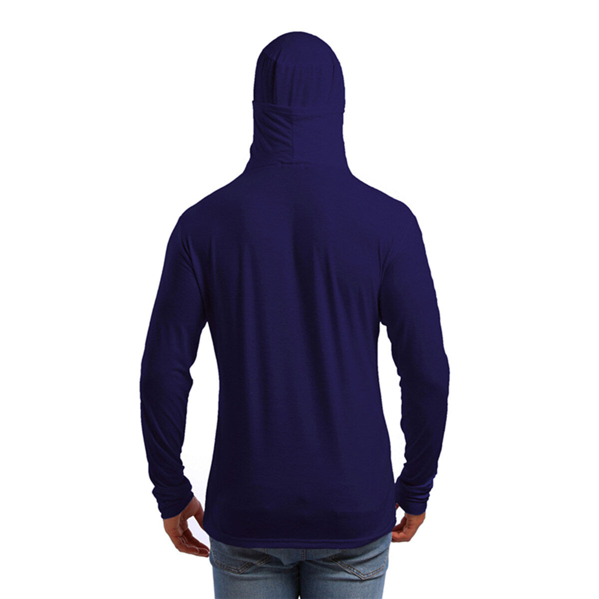 Youthup Mens Lightweight Hooded T-Shirt with Mask