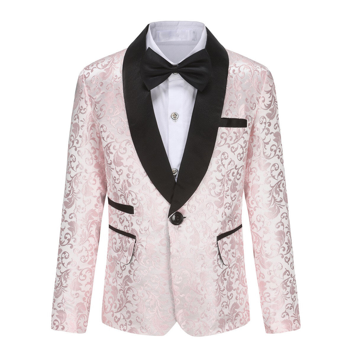 Youthup Boys Teen Suit 2Pcs Paisley Print Dress Formal Wedding Blazer and Pants