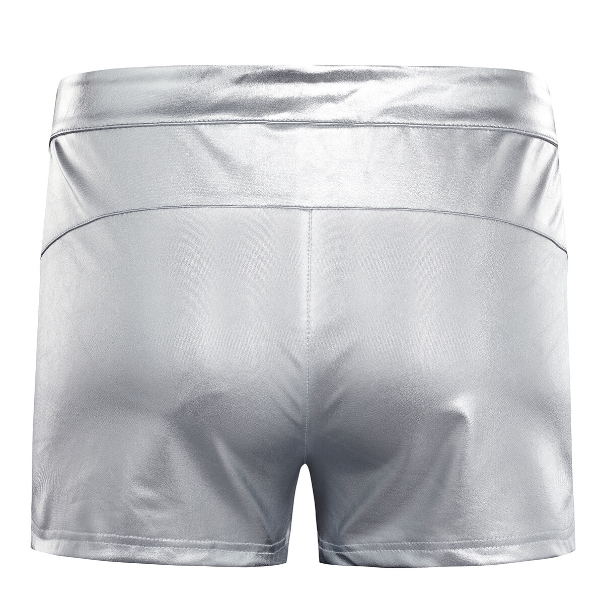 Youthup Mens Shiny Leather Shorts