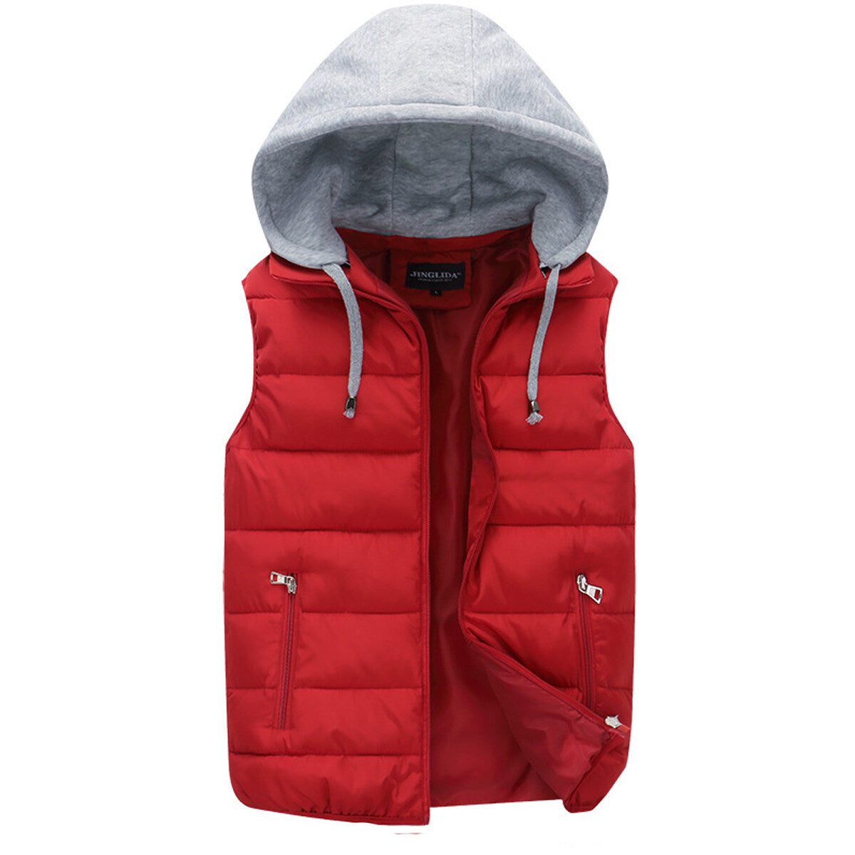 Youthup Mens Hooded Sleeveless Jacket Padded Puffer Vest
