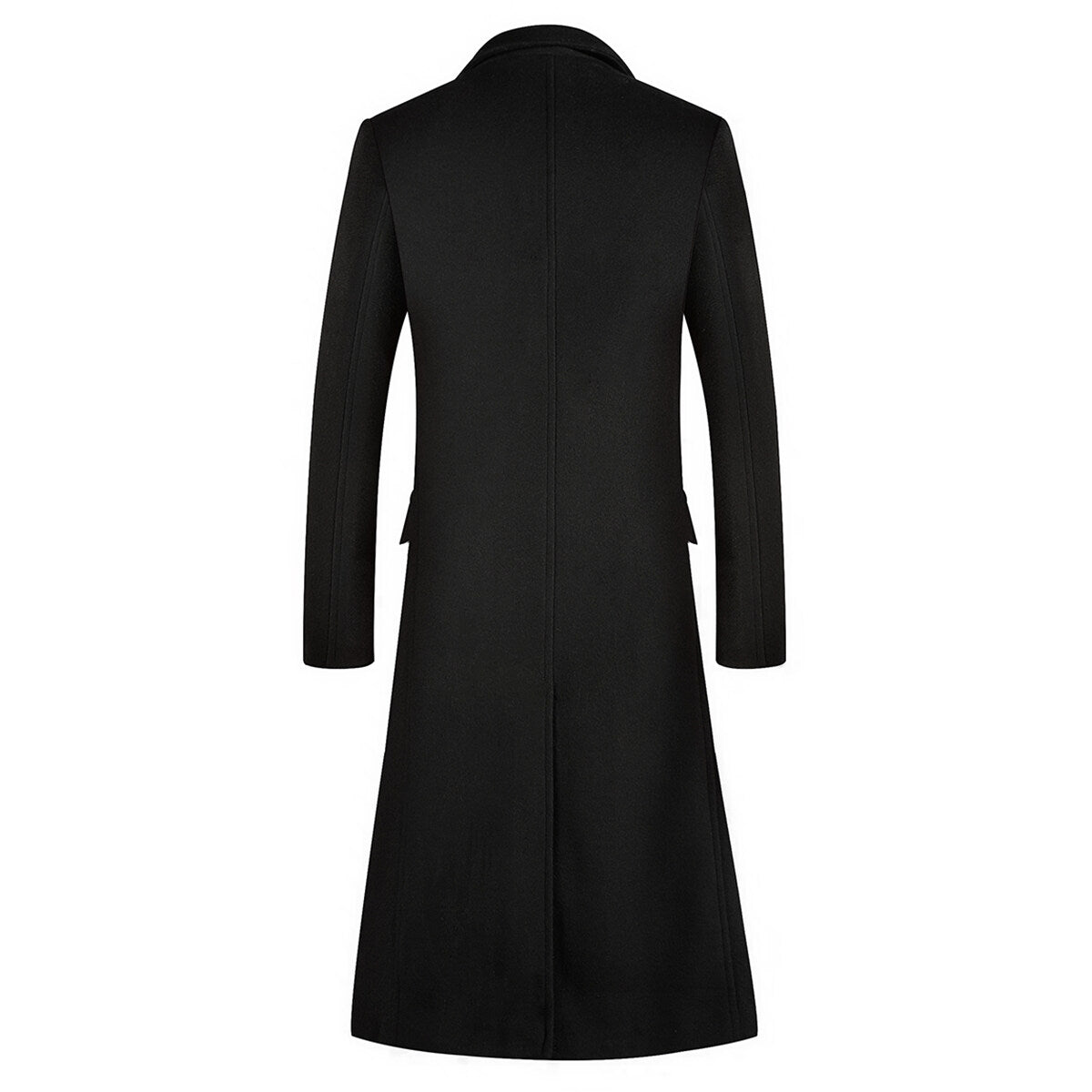 Youthup Mens Cotton Blend Wool Long Winter Coat