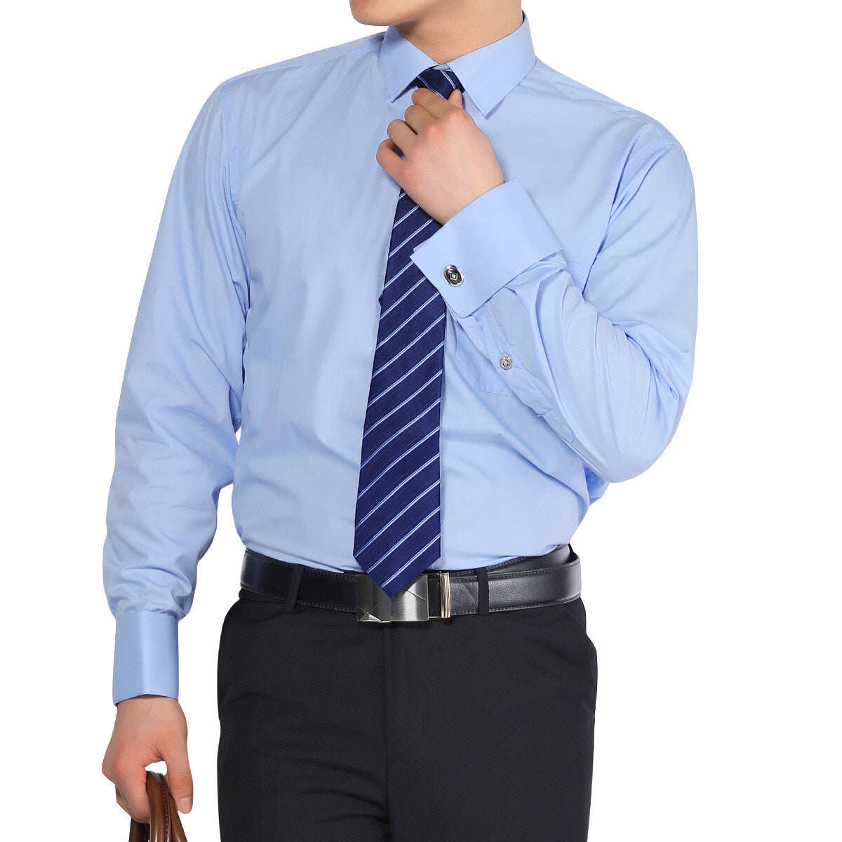 Youthup French Cuff Long Sleeve Business Shirt