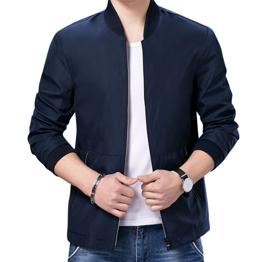 Youthup Mens Lightweight Casual Jacket for Middle Aged Dads