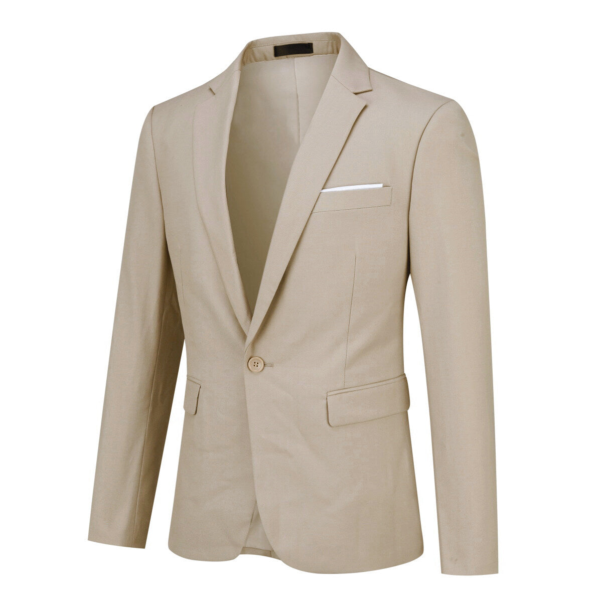 YOUTHUP Mens 2 Piece Suit Business Formal Slim Fit 1 Button Jakcet Pants Set