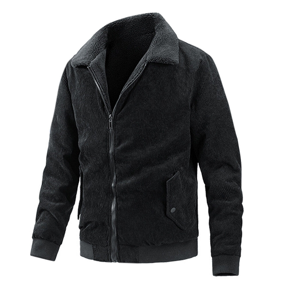 Youthup Mens Fleece Reversible Usefulness Baseball Jacket