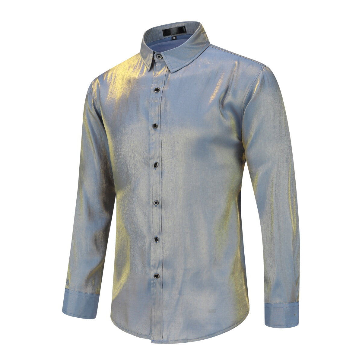 Youthup Mens Satin Shiny Lightweight Shirt