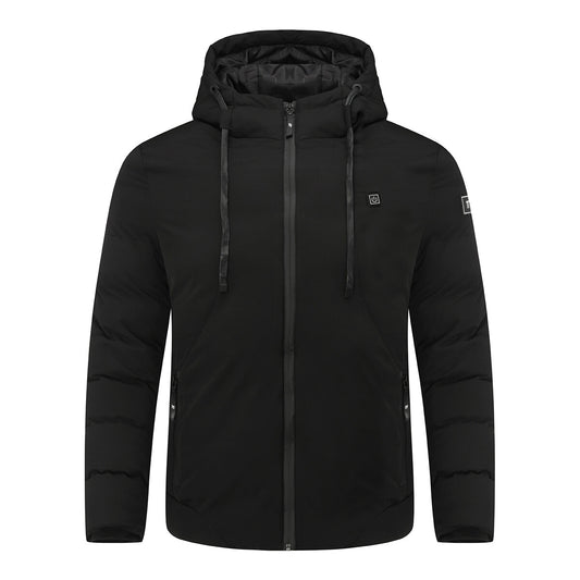 YFFUSHI Mens Heated Down-Padded Coat Puffer Jacket