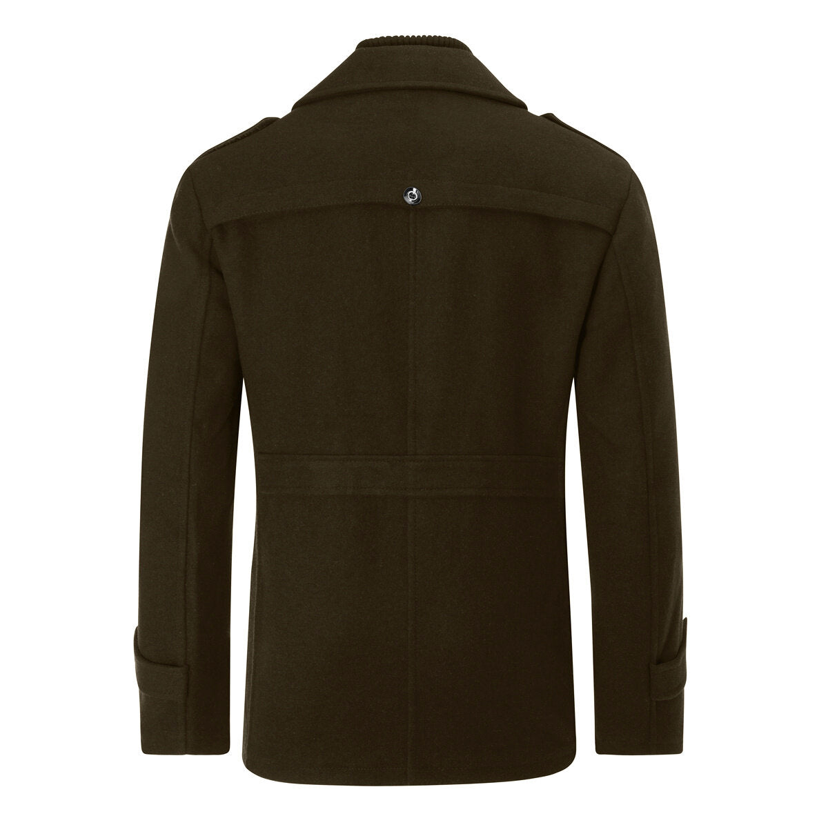 Youthup Mens Double Collar Pocket Pea Coat