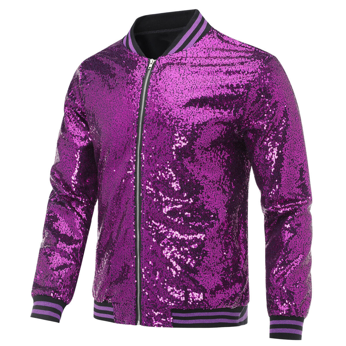 Youthup Mens Party Show Sparkle Sequins Jacket