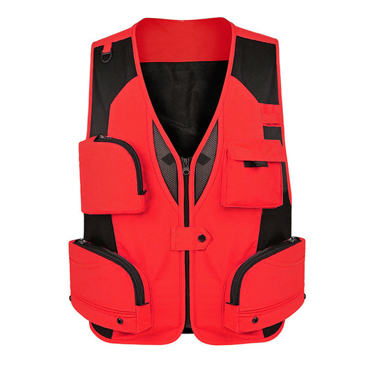 YOUTHUP Mens Outdoor Sports Vest Multiple Pockets Quickdry Ourwear