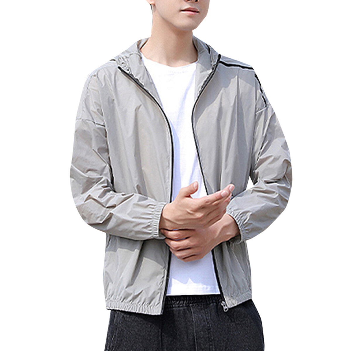 Youthup Mens Hooded Lightweight Jacket Sun-proof Clothing