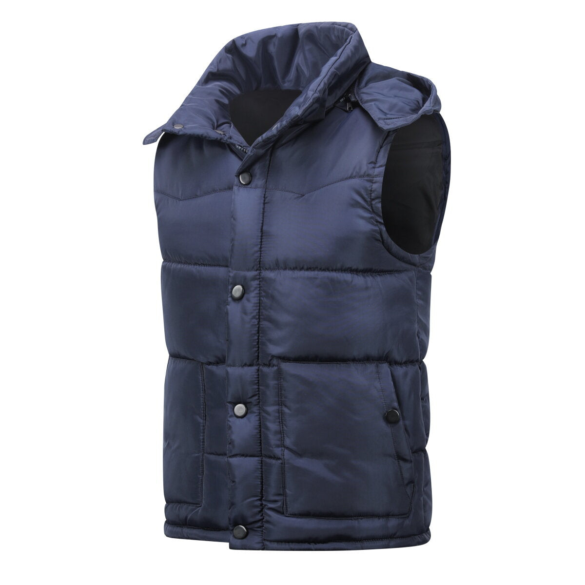YOUTHUP Mens Hooded Gilet Lightweight Quilted Puffer Body Warmer Padded Vest