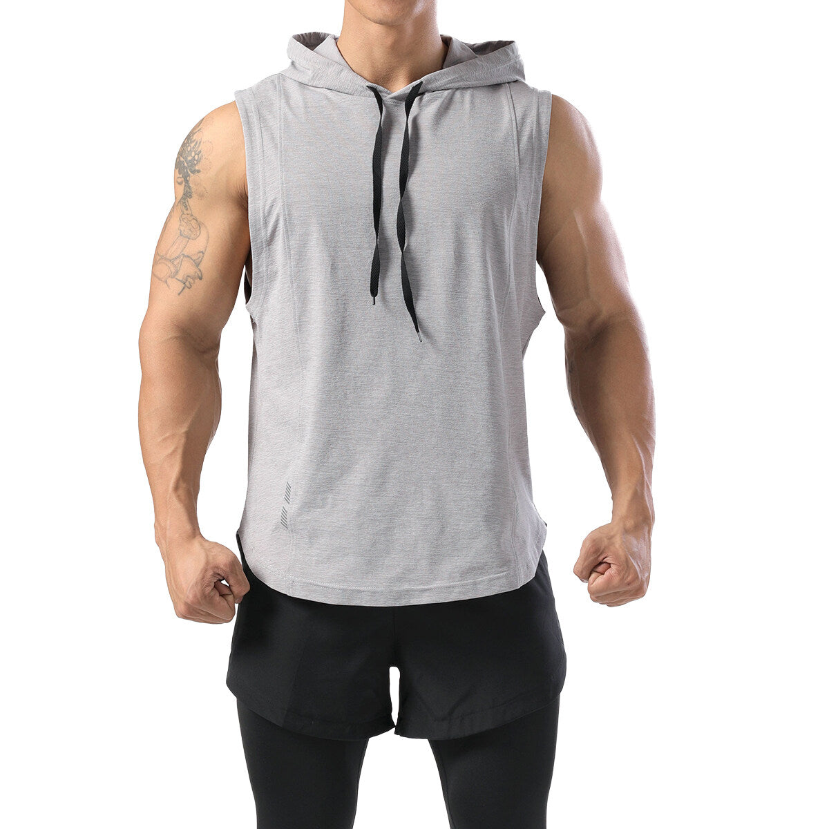Youthup Mens Hooded Sleeveless Quick Dry Sports Vest