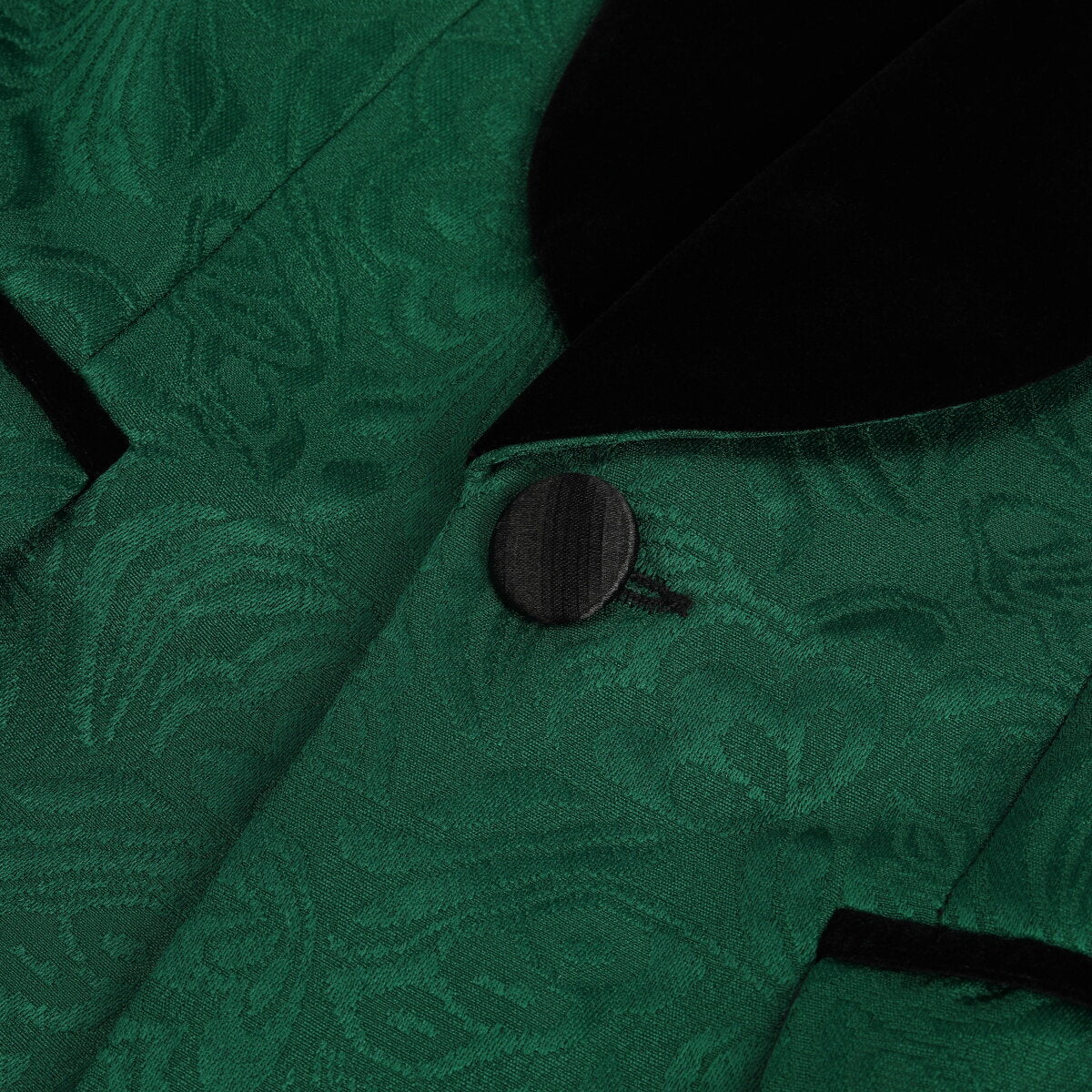 YOUTHUP Boys Three-piece Suit Velvet Paisley Embroidered Blazer and Vest and Pants