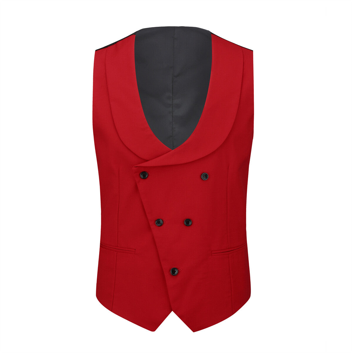 Youthup Mens 3 Piece ColorBlock Suits Dress Wedding Party Blazer and Waistcoat and Pants