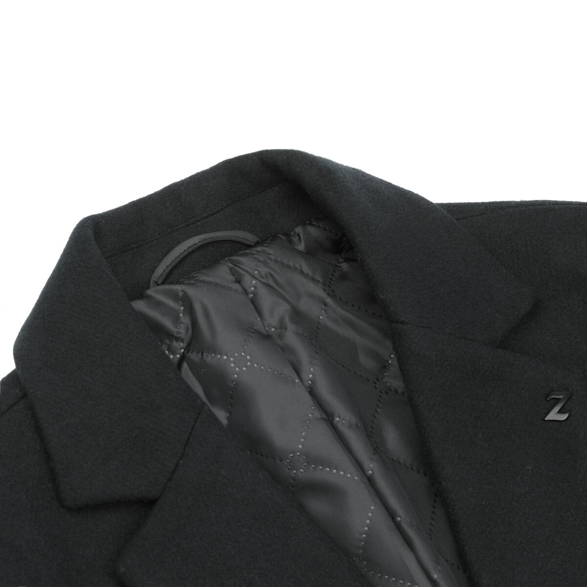 Youthup Mens Wool Blend Mid-Length Coat Winter Business Trench Topcoat
