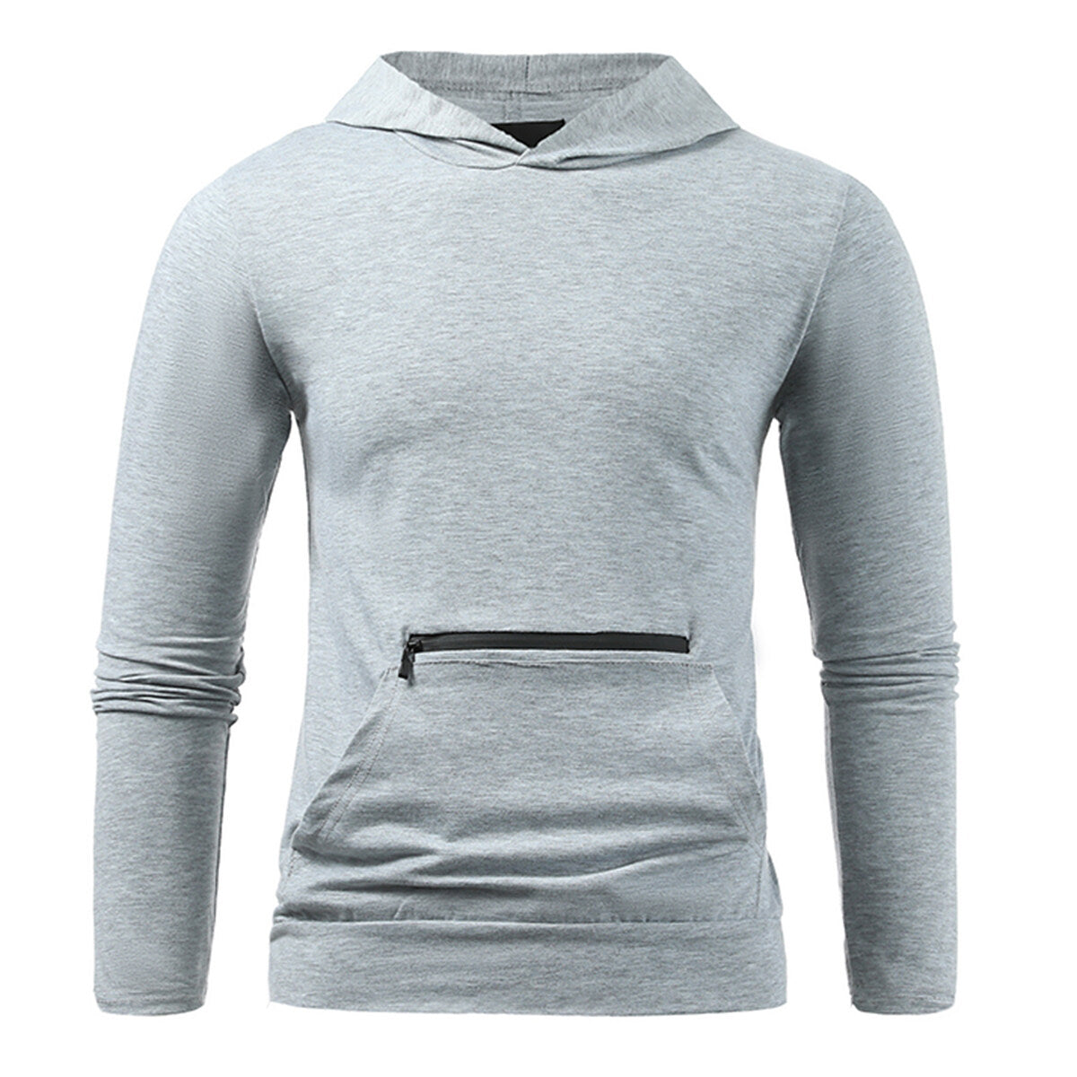 Youthup Mens Hooded Pocket Sweatshirt T-Shirt