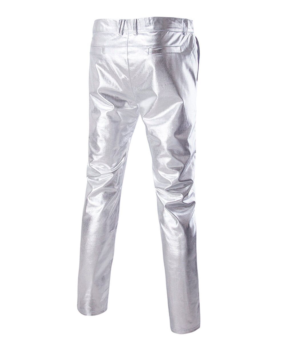 Youthup Mens Shiny Slim Fit Party Pants