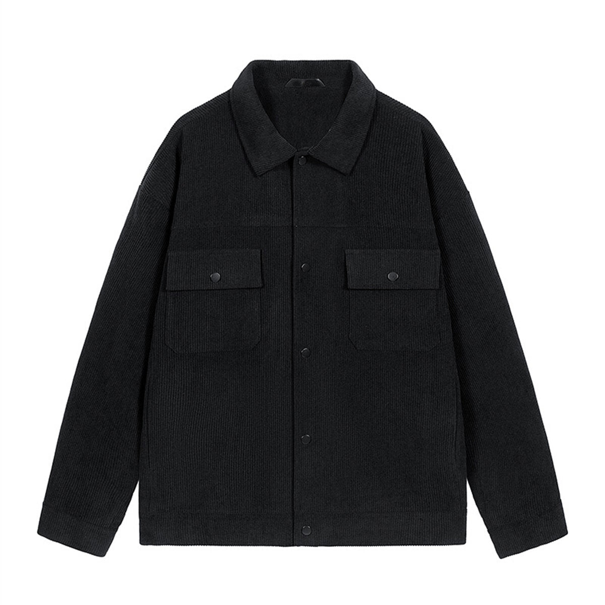 Youthup Mens Lapel Corduroy Velvet Casual Jacket