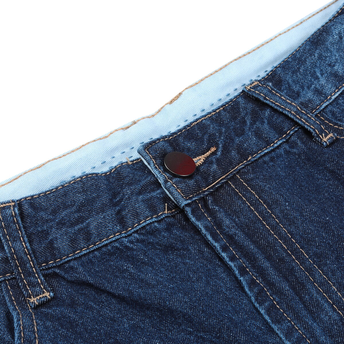 YOUTHUP Mens Casual Daily Slim Ripped Denim Shorts