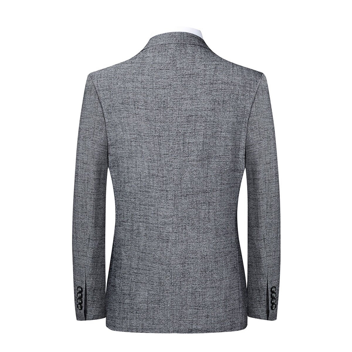 YOUTHUP Mens Formal 2 Button Blazer Slim Fit Solid Chic Casual Suit Jacket