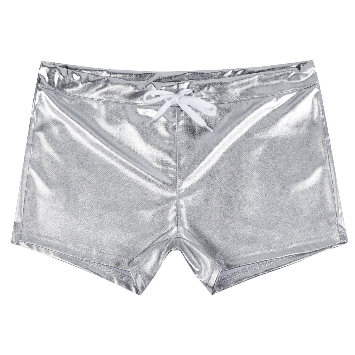Youthup Mens Shiny Leather Shorts